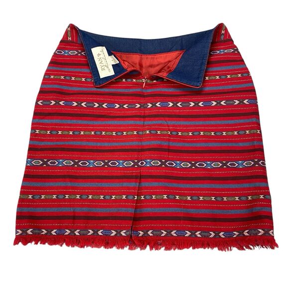 Ryan Michael Skirt Womens Size 4 Lined Southwestern -Tribal - Picture 2 of 10